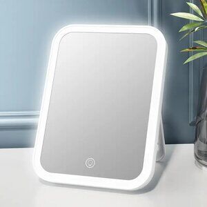 New 5X Magnifying LED Makeup Mirror - Illuminated Touch Screen